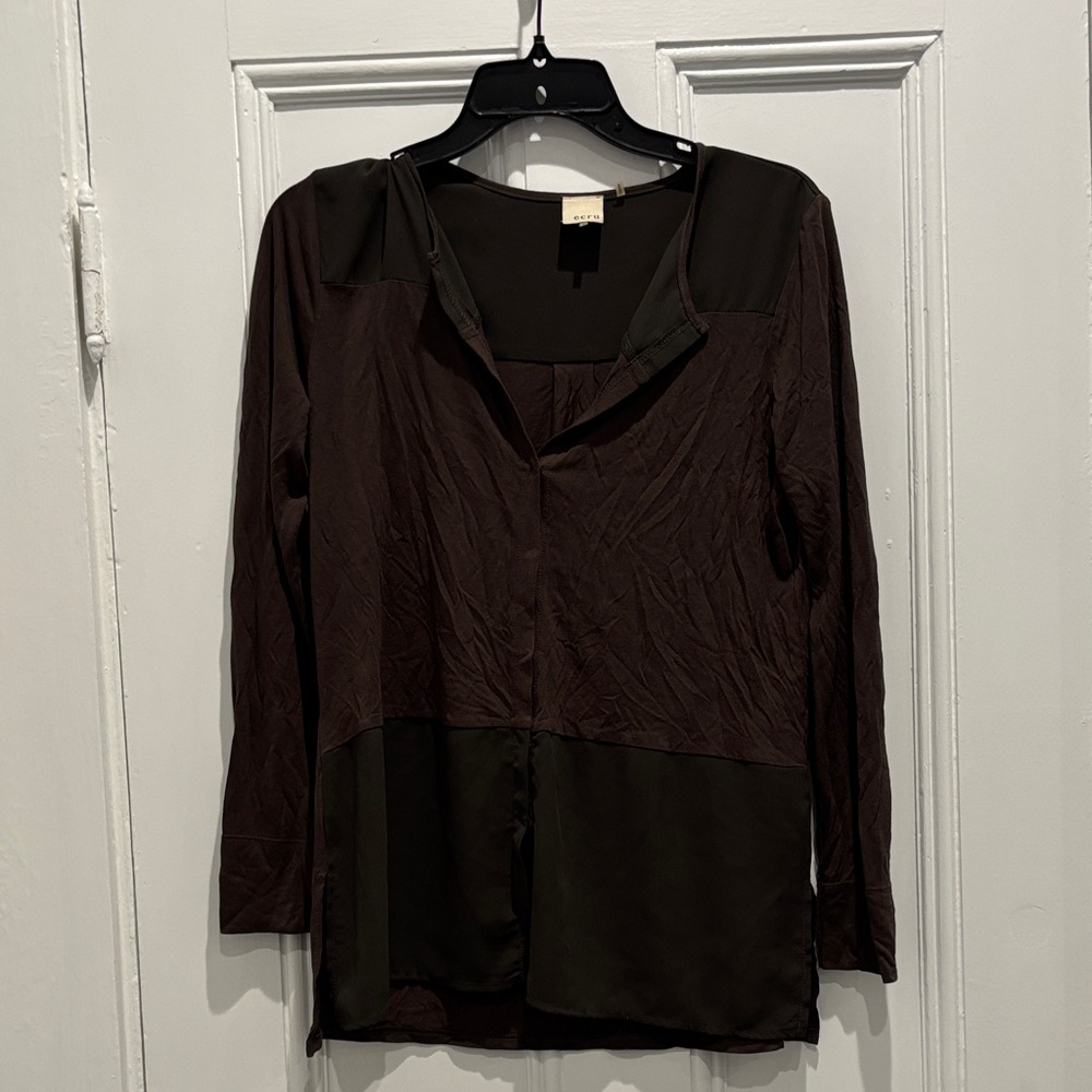 Green Ecru Women's long sleeve top size s